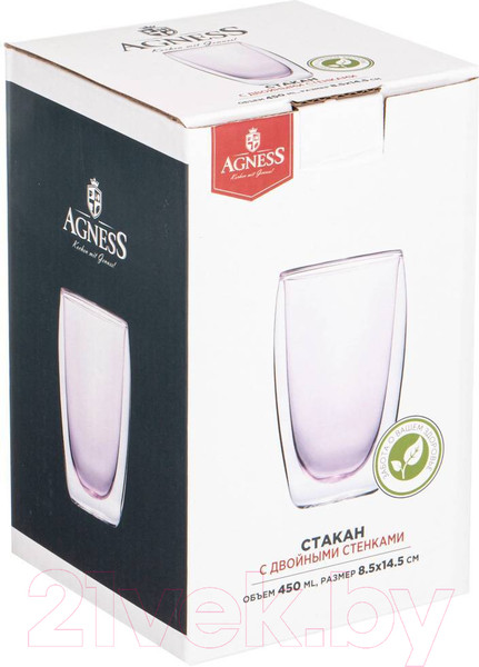 Изображение товара Стакан для горячих напитков Agness 249-209