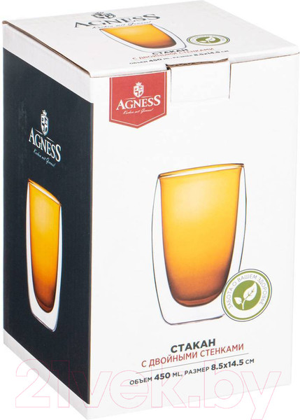 Изображение товара Стакан для горячих напитков Agness 249-211