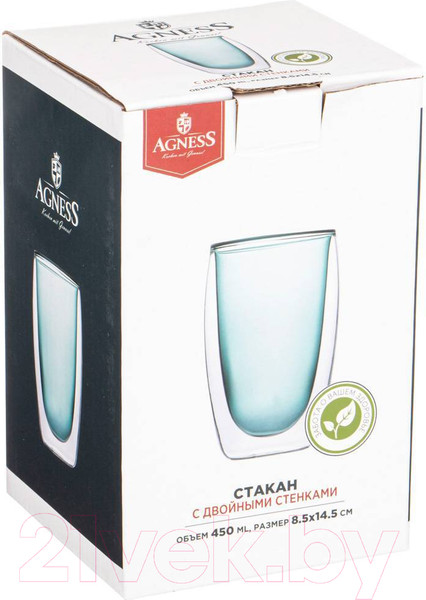 Изображение товара Стакан для горячих напитков Agness 249-212