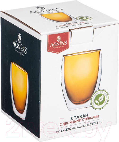 Изображение товара Стакан для горячих напитков Agness 249-215