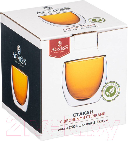 Изображение товара Стакан для горячих напитков Agness 249-219