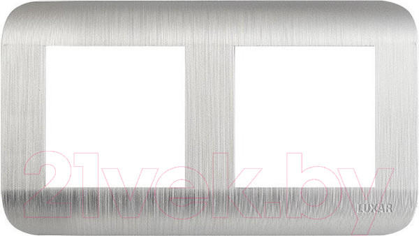 Изображение товара Рамка для выключателей и розеток Luxar Deco 10.902.03 (серебристый)