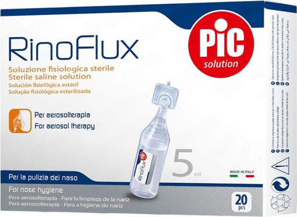 Изображение товара Набор для промывания носа RinoFlux Физиологический cтерильный №20 (20x5мл)