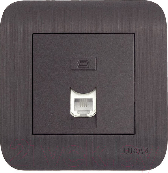 Изображение товара Розетка Luxar Deco RJ-11 / 10.048.02 (венге)