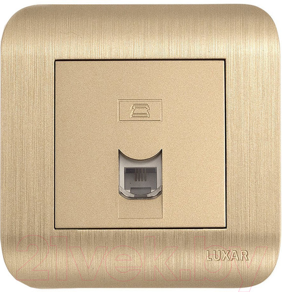 Изображение товара Розетка Luxar Deco RJ-11 / 10.048.05 (шампань)
