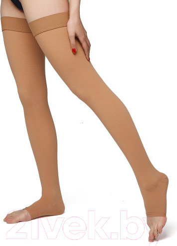 Изображение товара Чулки компрессионные Польза 4001 Iкл (р.2 (S), бежевый)