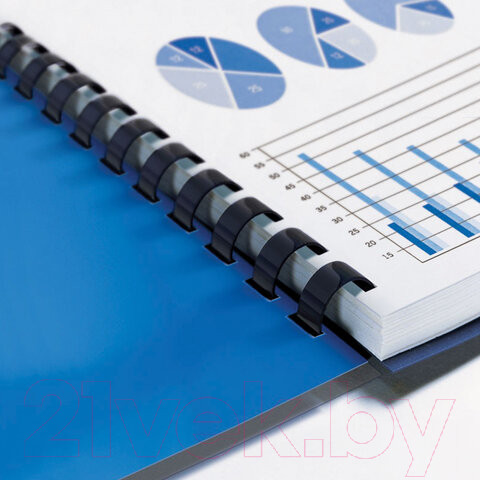 Изображение товара Пружины для переплета Brauberg 22мм / 530926 (50шт, черный)