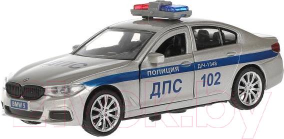 Изображение товара Автомобиль игрушечный Технопарк BMW 5-ER Sedan M-Sport Полиция / 5ER-12POL-SR