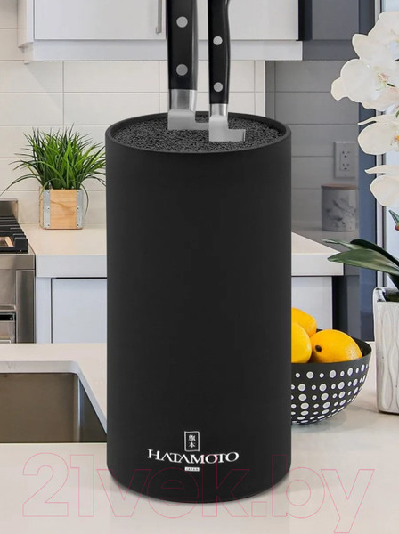 Изображение товара Подставка для ножей Hatamoto PWBS-15D-BLK
