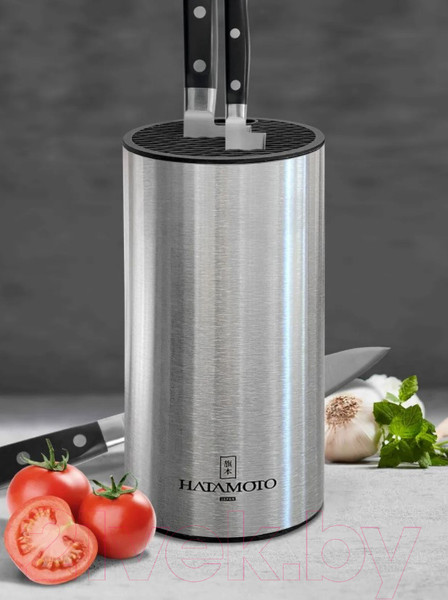Изображение товара Подставка для ножей Hatamoto PWBS-15D-SLV