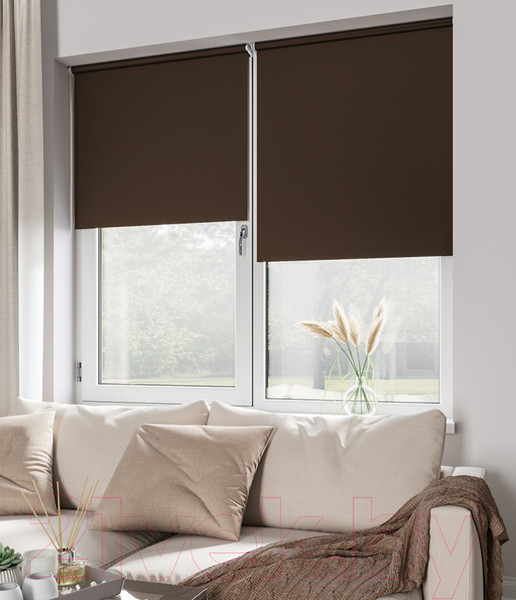 Изображение товара Рулонная штора LEGRAND Блэкаут 90x175 / 58 078 954 (шоколад)