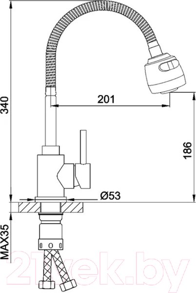 Изображение товара Смеситель Frap F40993-6