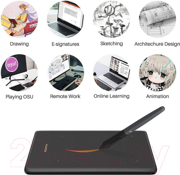 Изображение товара Графический планшет Huion Inspiroy H420X