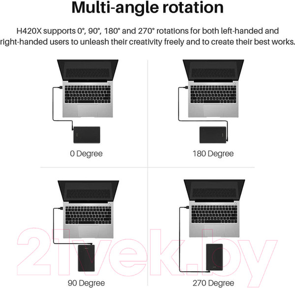 Изображение товара Графический планшет Huion Inspiroy H420X