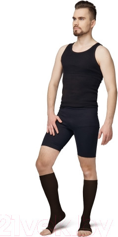 Изображение товара Гольфы компрессионные Польза 3001 ниже колена 1 кл.к. (р.3 (M), рост1, черный)