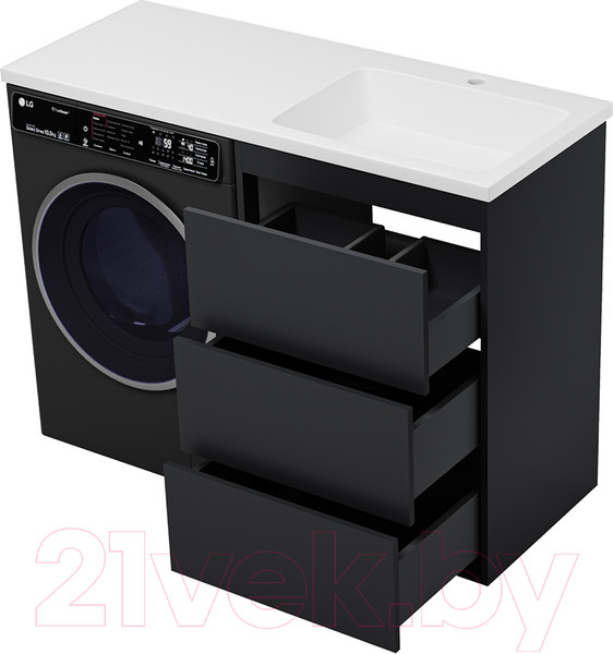 Изображение товара Тумба под умывальник Brevita Grafit 60 / GRA-01060-013Я