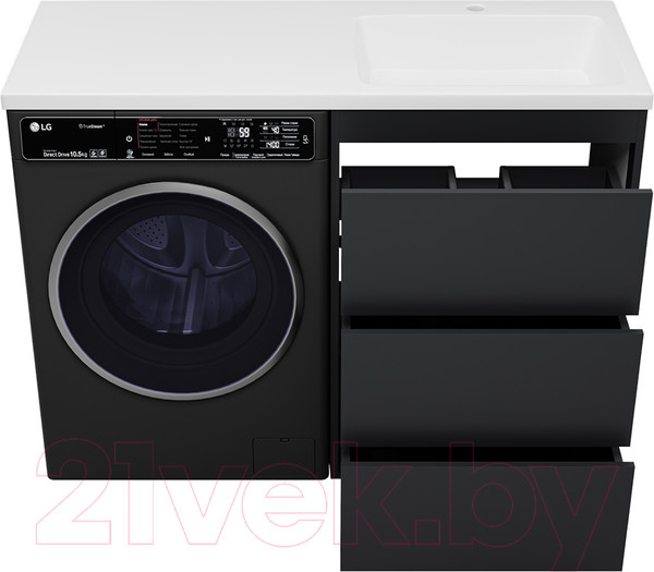 Изображение товара Тумба под умывальник Brevita Grafit 60 / GRA-01060-013Я