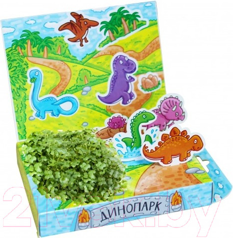 Изображение товара Набор для выращивания растений Happy Plant Живая открытка Динопарк / hps-234