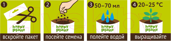 Изображение товара Набор для выращивания растений Happy Plant Подсолнух декоративный / hpd-9