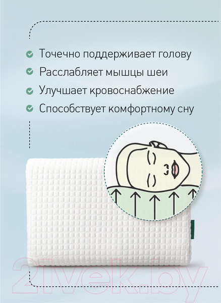 Изображение товара Подушка для сна Natura Vera Ergo Nova 38x58