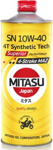 Изображение товара Моторное масло Mitasu Superior 4-Stroke 10W40 / MJ-952-1 (1л)