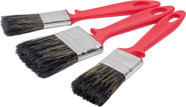 Изображение товара Набор кистей малярных Акор Для работ с водными ЛКМ (25x10, 35x10, 50x12)