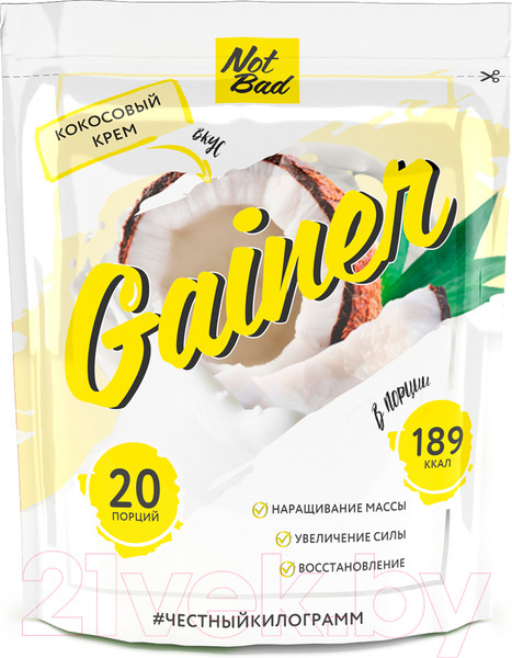 Изображение товара Гейнер NotBad Gainer (1000г, кокосовый крем)