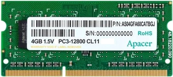 Изображение товара Оперативная память DDR3 Apacer DS.04G2K.KAM