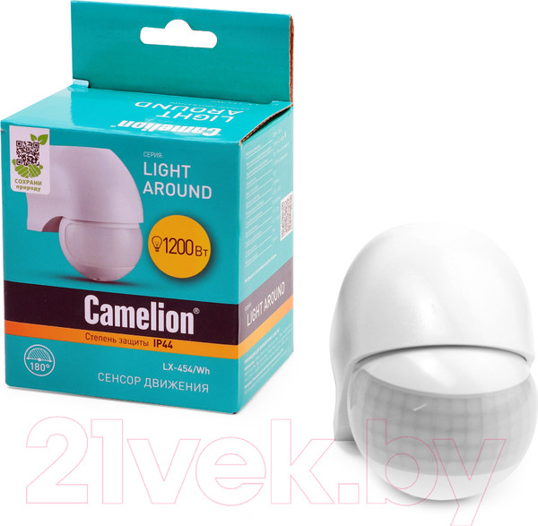 Изображение товара Датчик движения Camelion LX-454 / 10979 (белый)