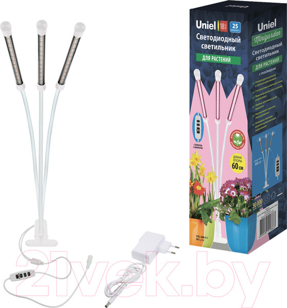 Изображение товара Светильник для растений Uniel ULT-P33-18W/SPLE/TM/60 / UL-00008904