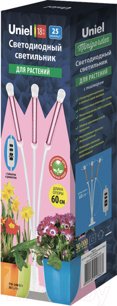 Изображение товара Светильник для растений Uniel ULT-P33-18W/SPLE/TM/60 / UL-00008904