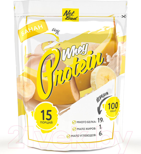 Изображение товара Протеин NotBad Whey Protein (450г, банан)