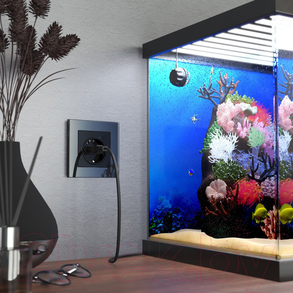 Изображение товара Умная розетка Werkel W1171608 (черный матовый)