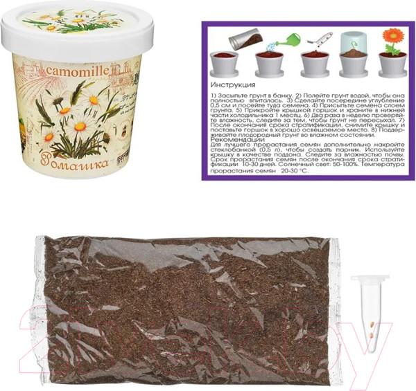 Изображение товара Набор для выращивания растений Rostokvisa Ромашка / A1495