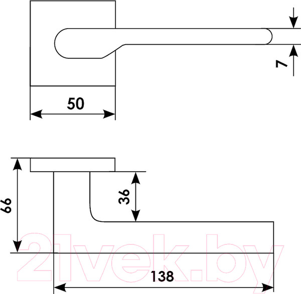Изображение товара Ручка дверная Morelli Diy MH-53-S6 BL (черный)