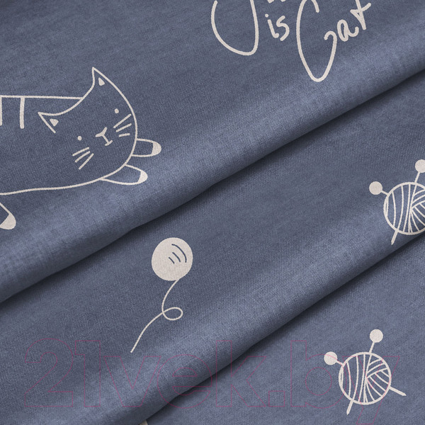 Изображение товара Простыня Samsara Коты на синем фоне 145Пр-6