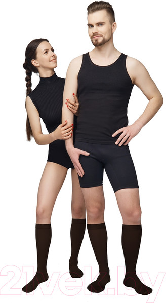 Изображение товара Гольфы компрессионные Польза 3002 ниже колена 1 кл.к. (р.2 (S), рост2, черный)