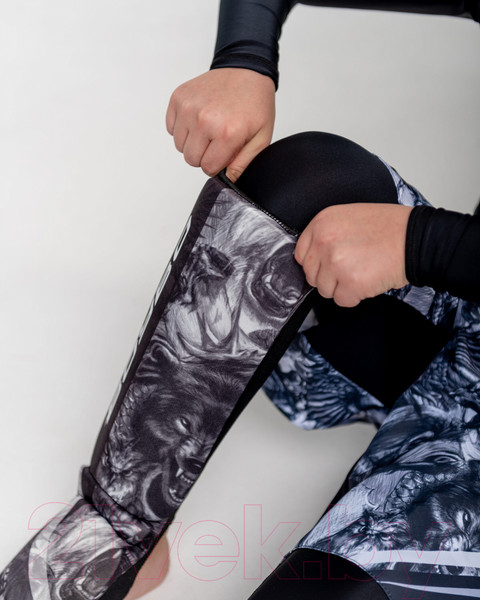 Изображение товара Защита голень-стопа для единоборств BoyBo Beasts (XL, нейлон)