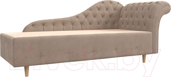Изображение товара Тахта Лига Диванов Камерон 307 правый / 110090 (велюр бежевый)