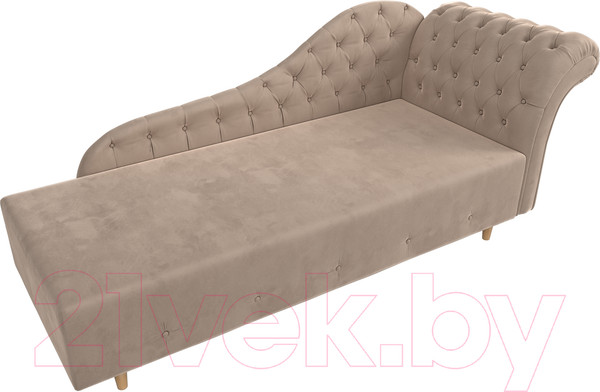 Изображение товара Тахта Лига Диванов Камерон 307 правый / 110090 (велюр бежевый)