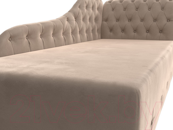 Изображение товара Тахта Лига Диванов Камерон 307 правый / 110090 (велюр бежевый)