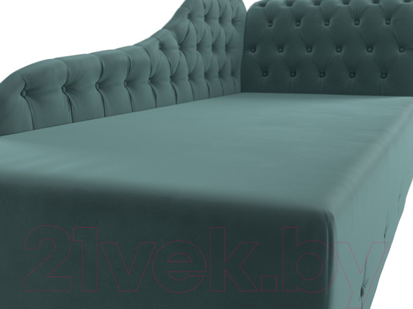 Изображение товара Тахта Лига Диванов Камерон 307 правый / 110091 (велюр бирюзовый)