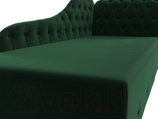 Изображение товара Тахта Лига Диванов Камерон 307 правый / 110093 (велюр зеленый)