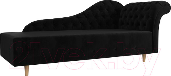 Изображение товара Тахта Лига Диванов Камерон 307 правый / 110097 (велюр черный)