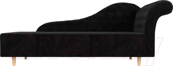 Изображение товара Тахта Лига Диванов Камерон 307 правый / 110097 (велюр черный)