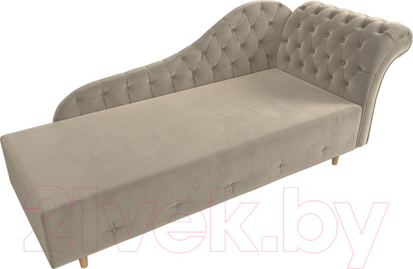 Изображение товара Тахта Лига Диванов Камерон 307 правый / 110098 (микровельвет бежевый)