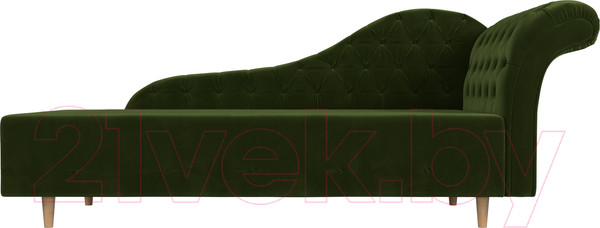 Изображение товара Тахта Лига Диванов Камерон 307 правый / 110101 (микровельвет зеленый)