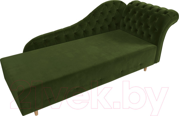 Изображение товара Тахта Лига Диванов Камерон 307 правый / 110101 (микровельвет зеленый)