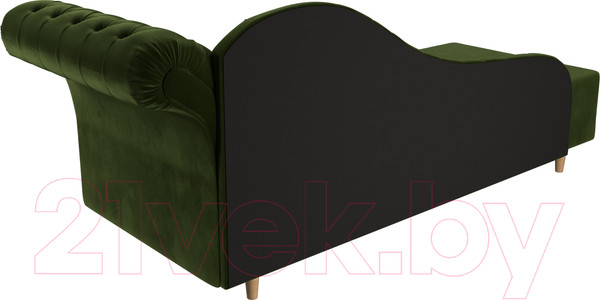 Изображение товара Тахта Лига Диванов Камерон 307 правый / 110101 (микровельвет зеленый)