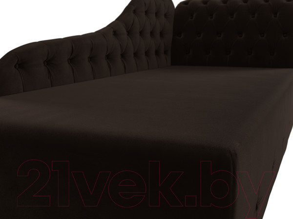 Изображение товара Тахта Лига Диванов Камерон 307 правый / 110103 (микровельвет коричневый)